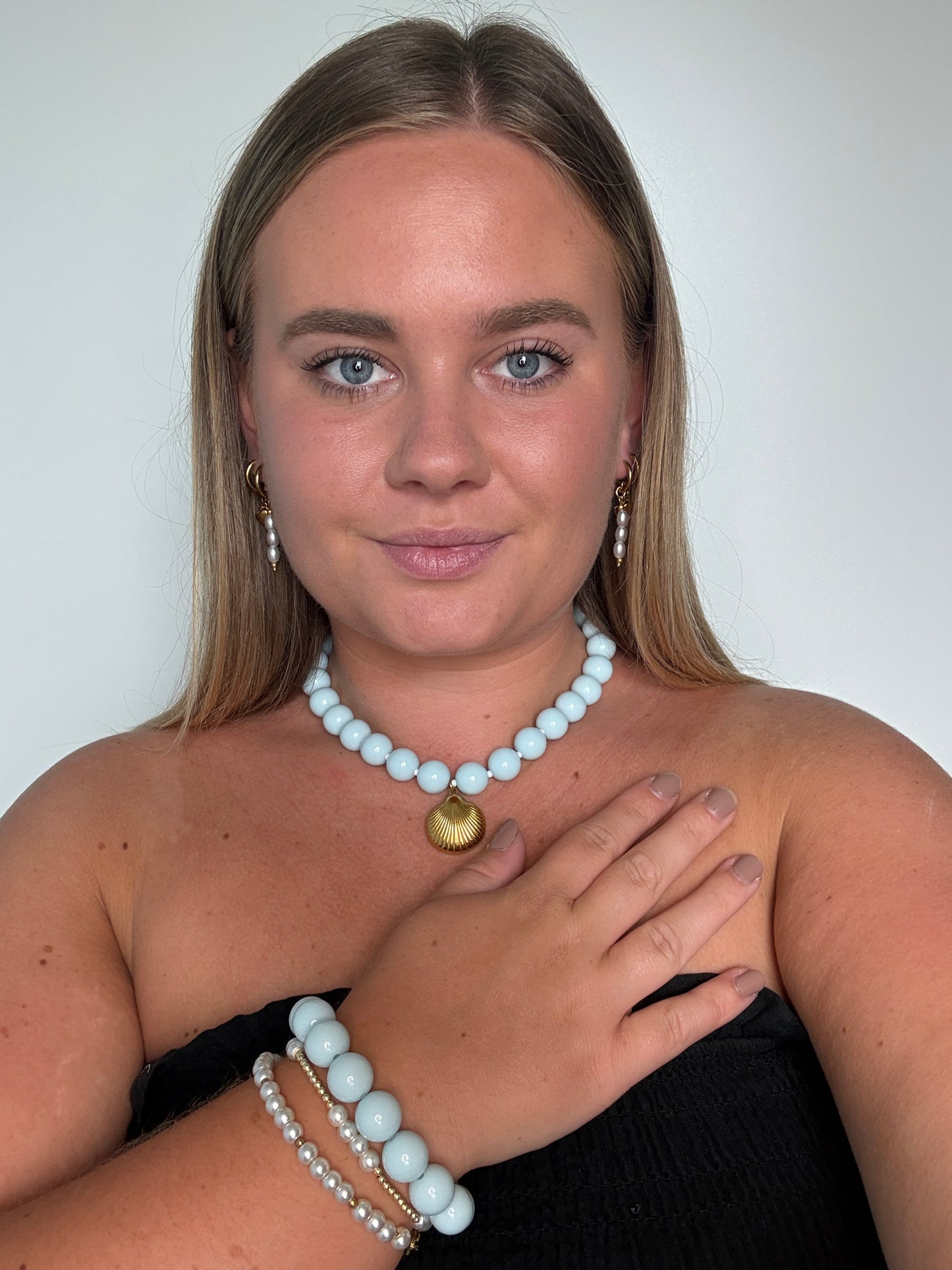 Isla armband lichtblauw