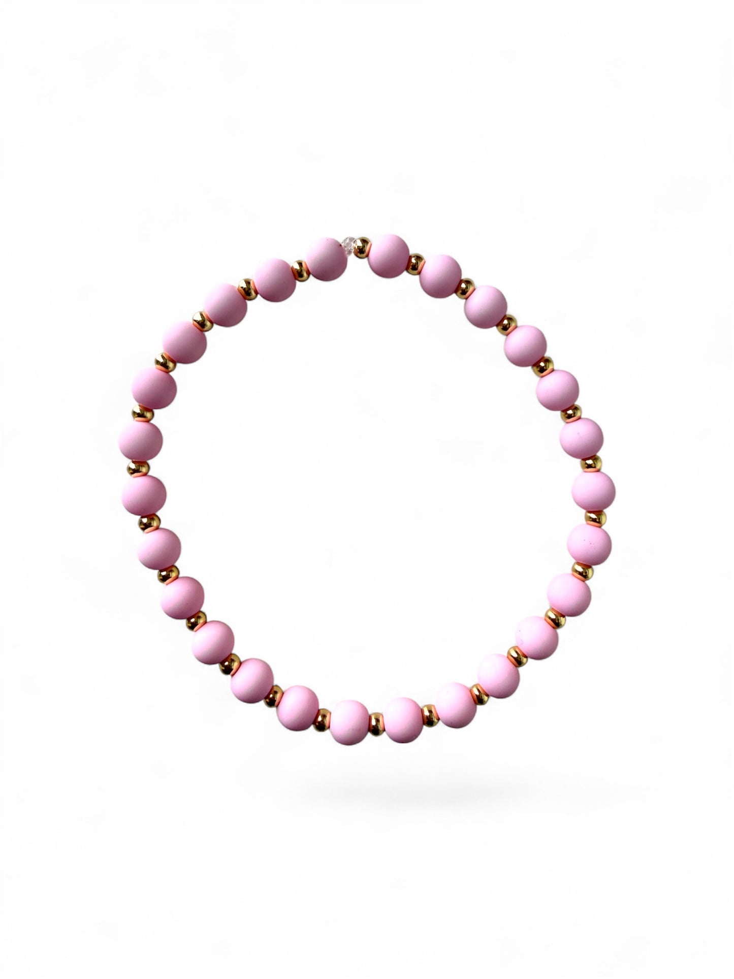 Roze kralen armband