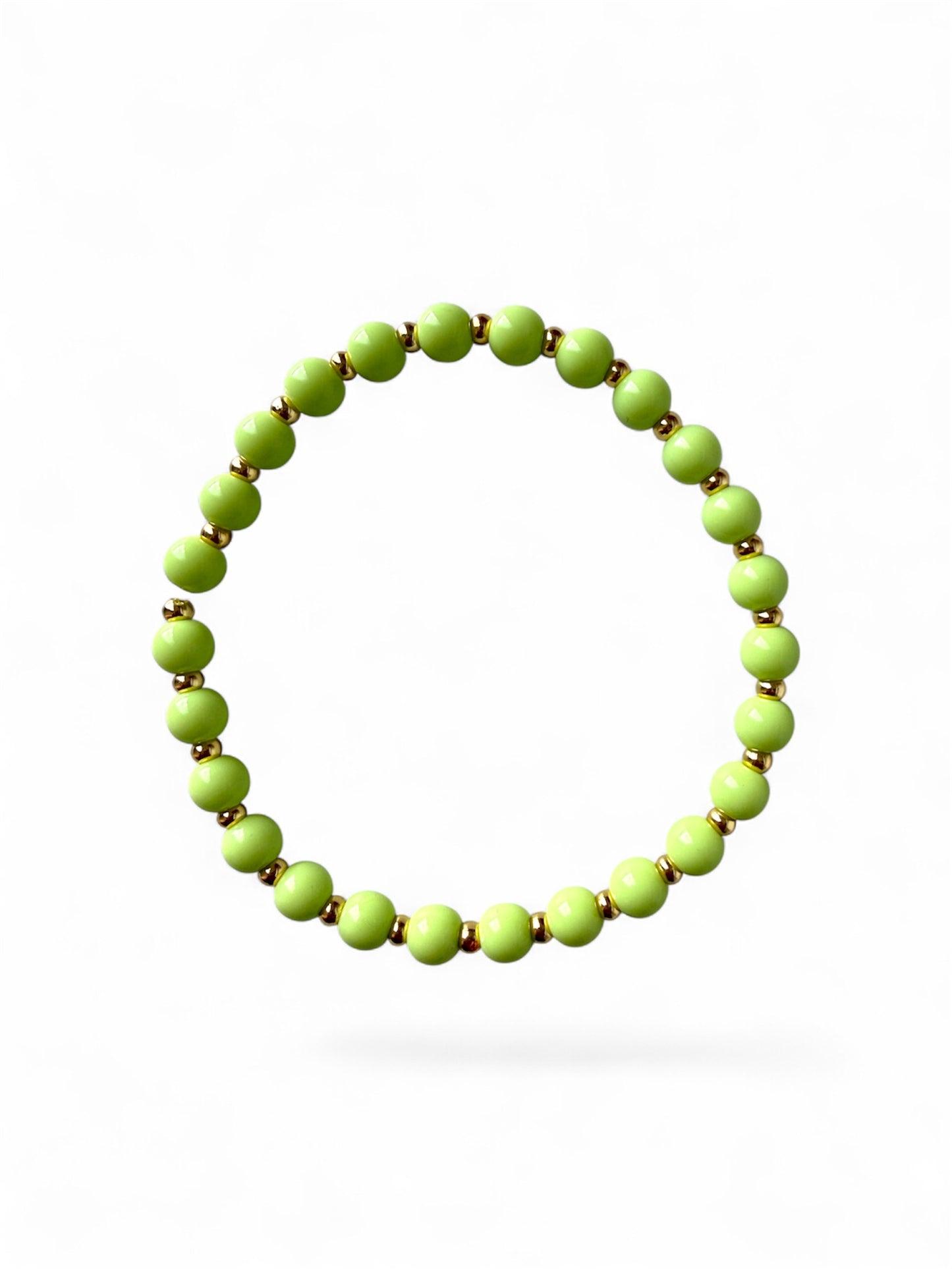 Groene kralen armband