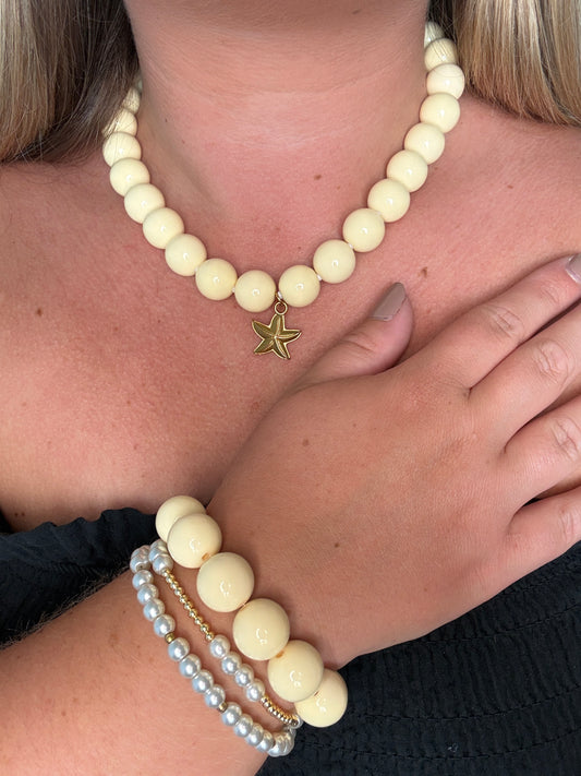 Isla armband butter yellow
