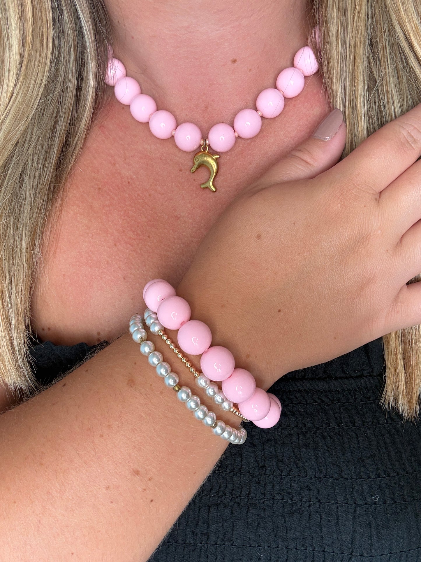 Isla armband lichtroze
